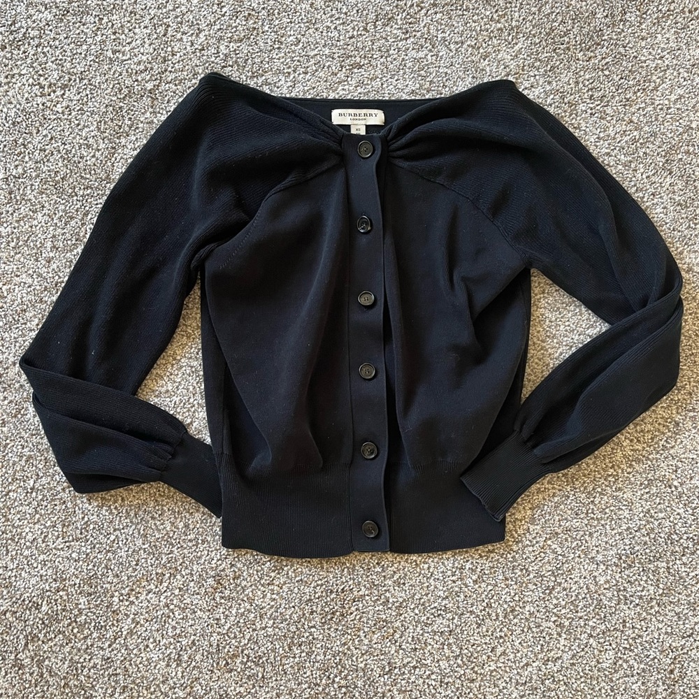 Burberry Bow Shrug like cold shoulder cardigan
